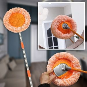 Mop rotante in microfibra a 360° - 73-115 cm, bagnato e asciutto | CORALMOP