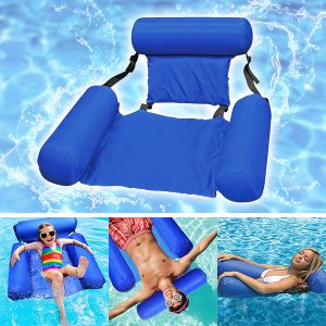 Poltrona galleggiante gonfiabile da mare - braccioli, supporto per il collo | AQUASEAT