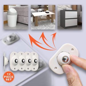 Ruote adesive per mobili (12 pz) | STICKYWHEEL