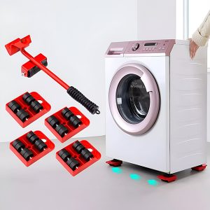 Set per lo spostamento di mobili con 4 cursori e sollevatore | LIFTROLLERS