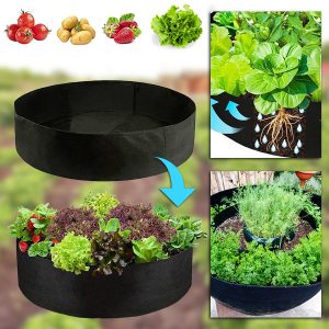 Letto da giardino rialzato in tessuto - 90 x 30 cm, feltro traspirante | PLANTIE
