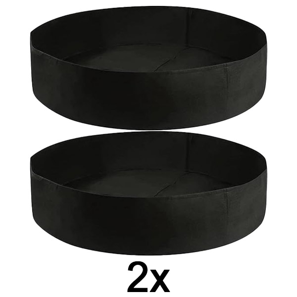 2x Letto da giardino rialzato in tessuto – 90 x 30 cm, feltro traspirante | PLANTIE